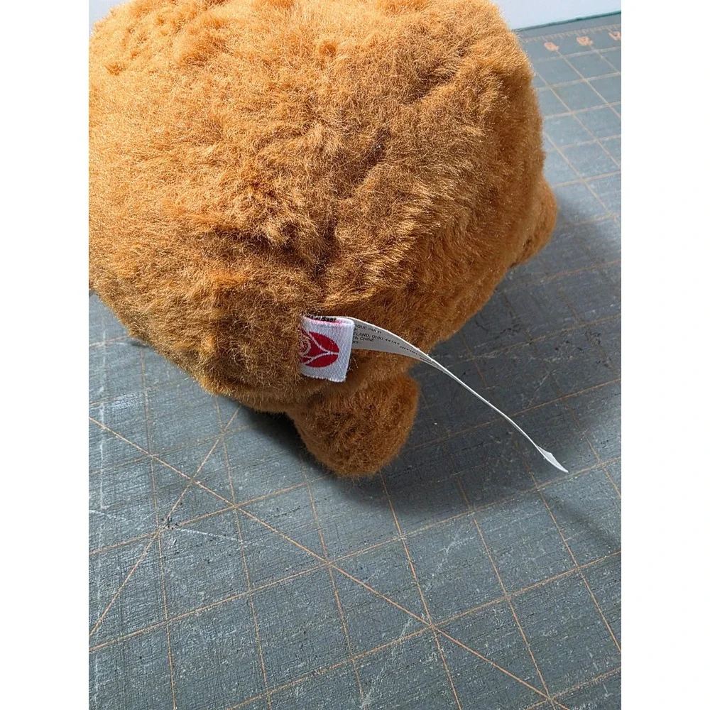 American Greatings Plush Bear Head Zipper Pouch Brown Small Kids Accessory 5in